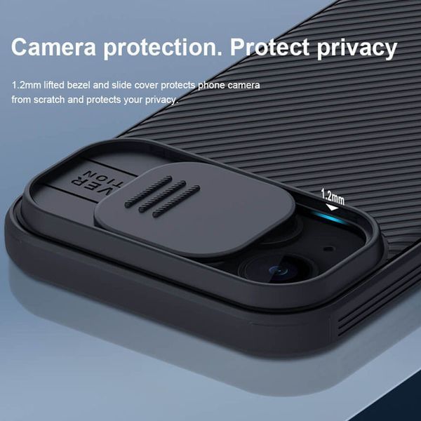 Карбоновая накладка Nillkin CamShield Pro для Apple iPhone 15 (6.1") Black 777-08127 фото
