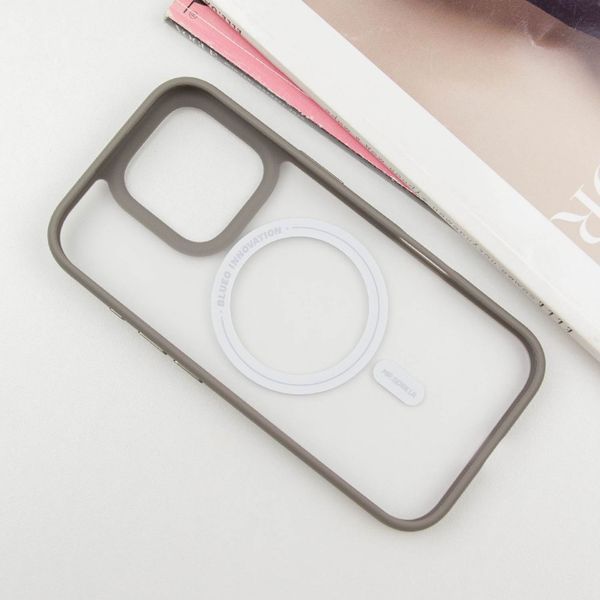 TPU+PC чохол Blueo Skin Friendly Frosted with MagSafe для Apple iPhone 16 Pro (6.3") Grey 777-07924 фото