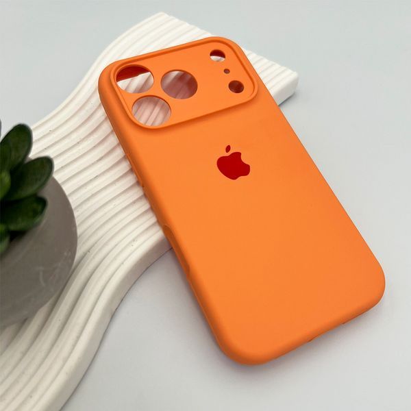 Силиконовый чехол с закрытой камерой для iPhone 17 Pro Papaya 666-04264 фото