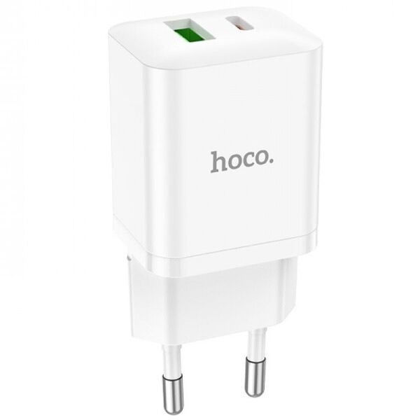 Мережевий зарядний пристрій Hoco N28 PD20W QC3.0 20W Білий 209-00269 фото