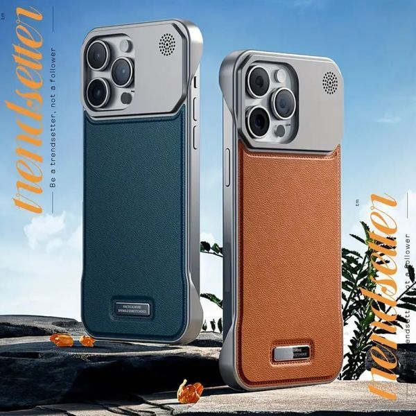 Накладка Leather Aromatherapy Metal Magnetic для iPhone 13 Pro Grey 207-00423 фото