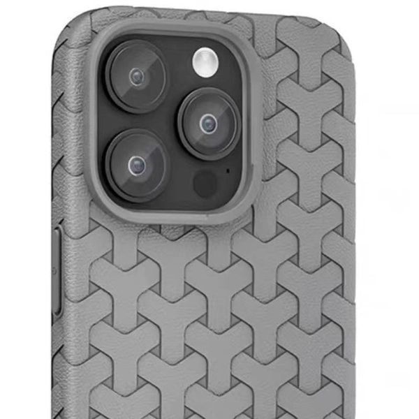 Чохол TPU Weaving для iPhone 15 Pro Max (6.7") Grey 555-00330 фото