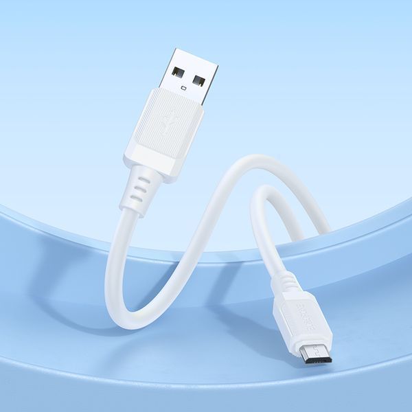 Кабель BOROFONE BX115 Lotto silicone charging data cable Micro White 6941991119651 фото