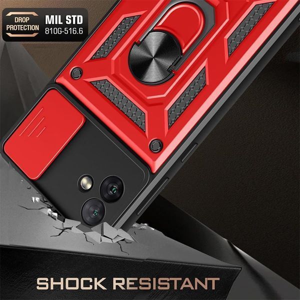 Ударостійкий чохол Camshield Serge Ring для Samsung Galaxy A05 Red 777-04442 фото
