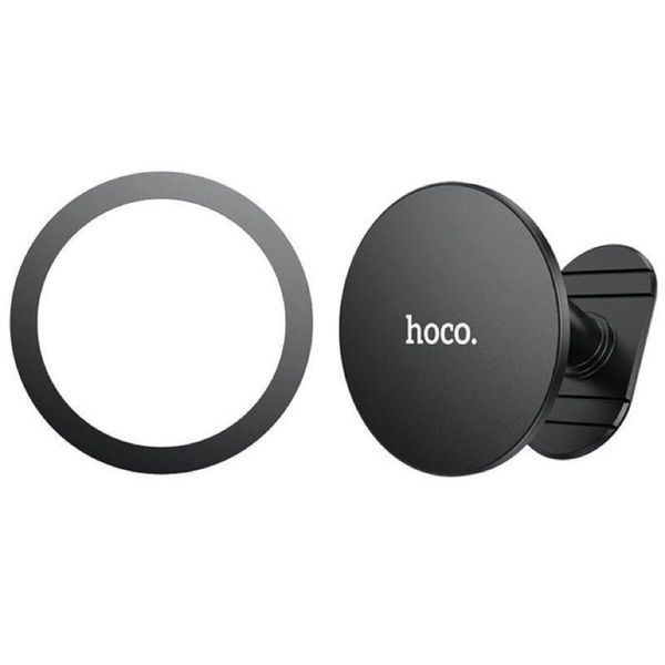 Тримач для мобільного HOCO H13 Fine jade ring magnetic car holder(center console) Black 656-00491 фото