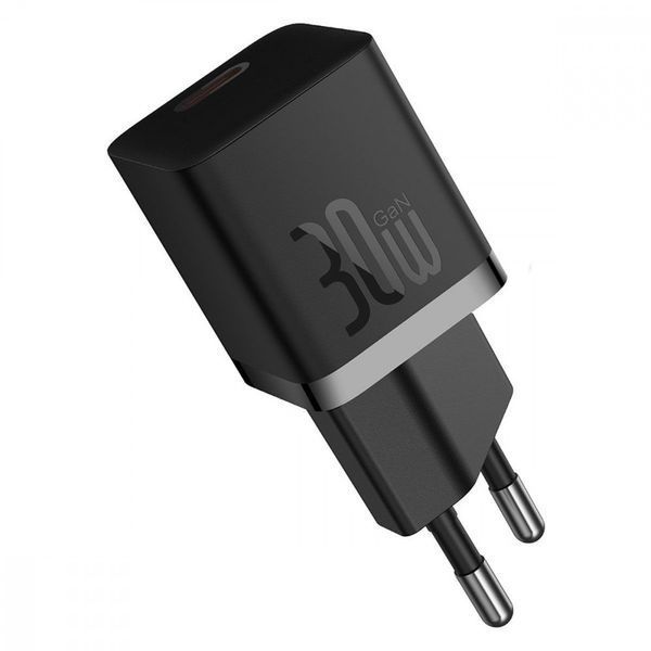 МЗП Baseus GaN5 Mini Fast Charger 30W ( Type-C ) + Кабель Type-C to Type-C 100W (1m) Black P10110902113-00 фото