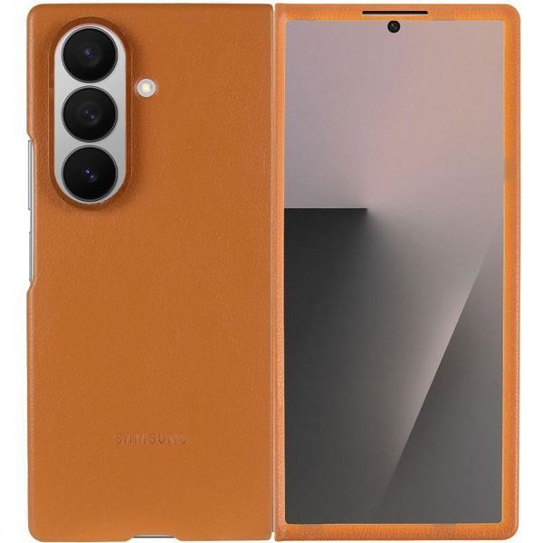 Кожаный чехол Leather Case для Samsung Galaxy Z Fold7 Tan 777-07995 фото