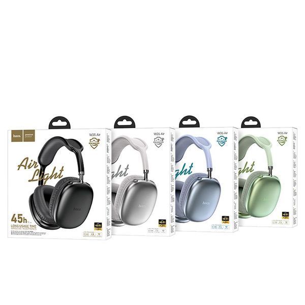Бездротові накладні навушники HOCO W35 Air Triumph BT headset Black 6942007616331 фото