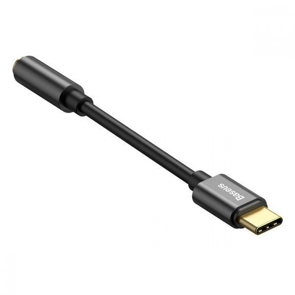 Перехідник AUX Baseus L54 Type-C to 3.5mm Black 209-00277 фото