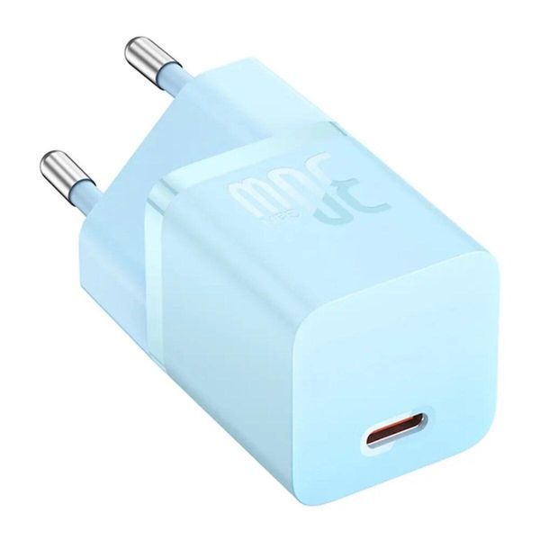 Мережевий зарядний пристрій Baseus GaN5 Fast Charger(mini) 1C 30W EU Blue 656-01302 фото