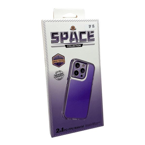 Противоударный чехол для смартфона Space III для iPhone 15 Dark Purple 666-01906 фото