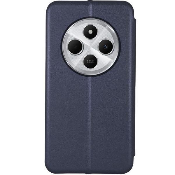 Шкіряний чохол-книжка Classy для Xiaomi Redmi 14C / Poco C75 Темно-синій 777-03601 фото