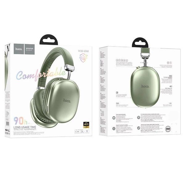 Беспроводные наушники HOCO W35 Max Joy BT headphones Green 656-01648 фото