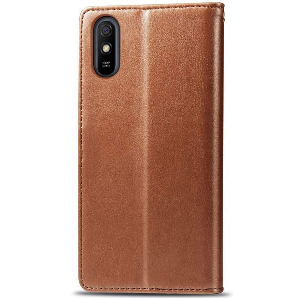 Шкіряний чохол-книжка GETMAN Gallant (PU) для Xiaomi Redmi 9A Brown 777-06546 фото