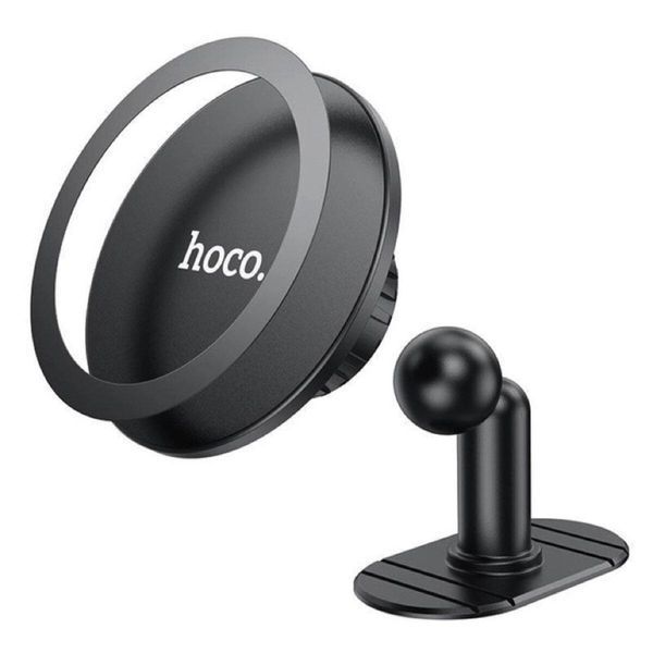 Тримач для мобільного HOCO H13 Fine jade ring magnetic car holder(center console) Black 656-00491 фото