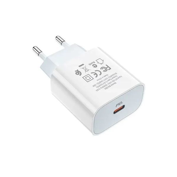 Мережевий зарядний пристрій BOROFONE BA38A Plus Speedy PD20W White 6931474746870 фото