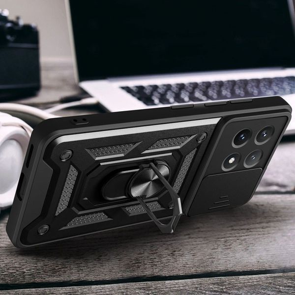Ударопрочный чехол Camshield Serge Ring для Xiaomi Poco X6 Pro Black 777-04389 фото