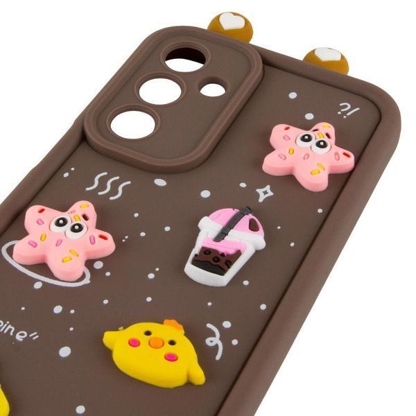 Чехол TPU Toys Case with Ears для Xiaomi Redmi A3 Brown 777-03911 фото