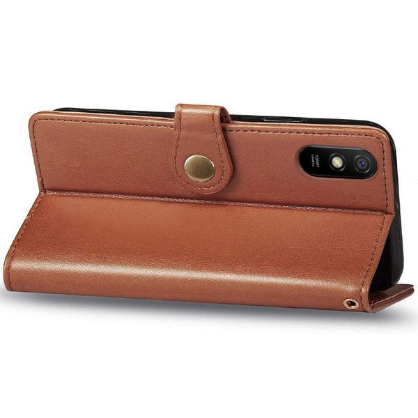 Шкіряний чохол-книжка GETMAN Gallant (PU) для Xiaomi Redmi 9A Brown 777-06546 фото