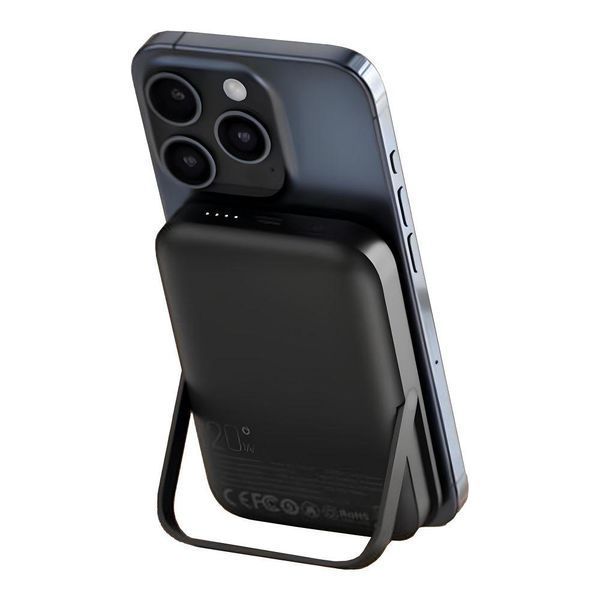Power Bank XO PR242 PD20W Magnetic wireless 15W Type-C with U-shaped holder 5000mAh Белый 656-01509 фото