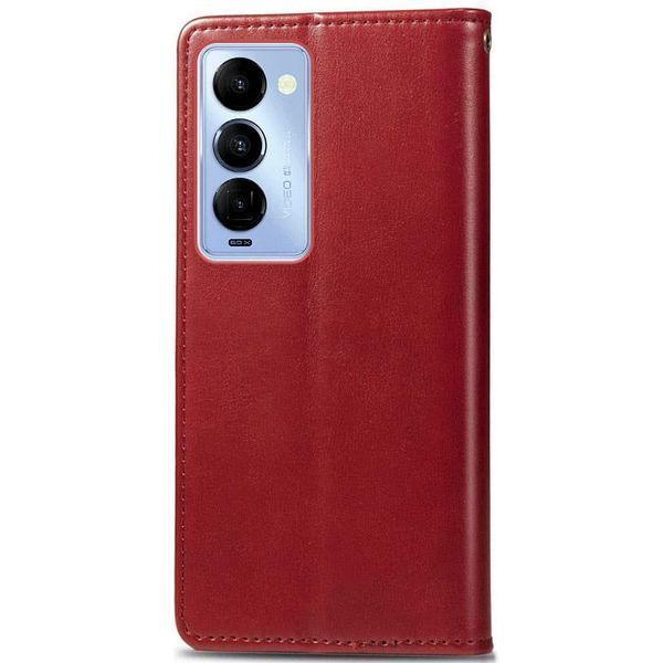 Шкіряний чохол-книжка GETMAN Gallant (PU) для TECNO Camon 18 / 18P Red 777-06496 фото