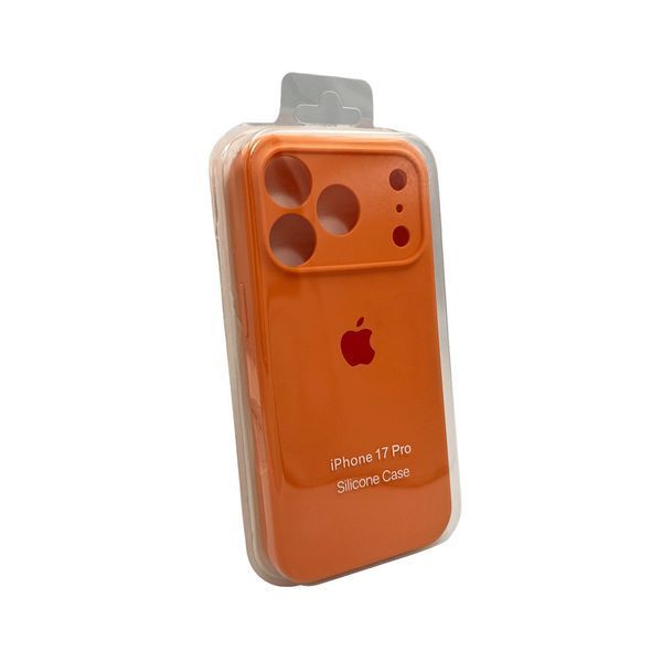 Силиконовый чехол с закрытой камерой для iPhone 17 Pro Papaya 666-04264 фото