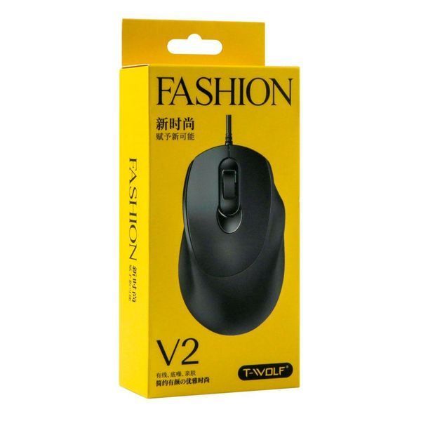 USB Миша TWolf V2 Чорний 656-02712 фото