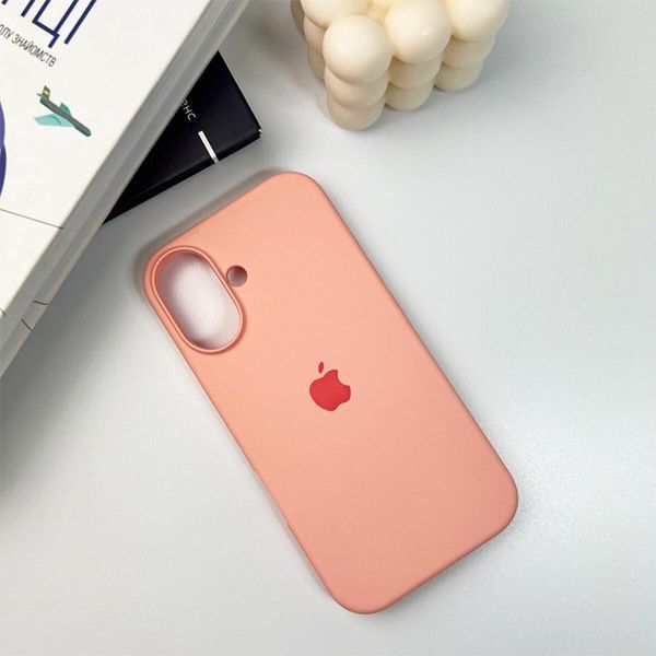 Силиконовый чехол для iPhone 16 Grapefruit 666-01169 фото