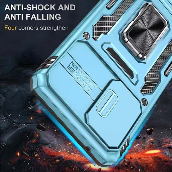 Ударостійкий чохол Camshield Army Ring для Samsung Galaxy A53 5G Light Blue 777-05130 фото