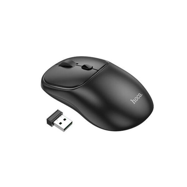 Манипулятор мышь HOCO GM25 Royal dual-mode business wireless mouse Dark Night Black 6942007608527 фото