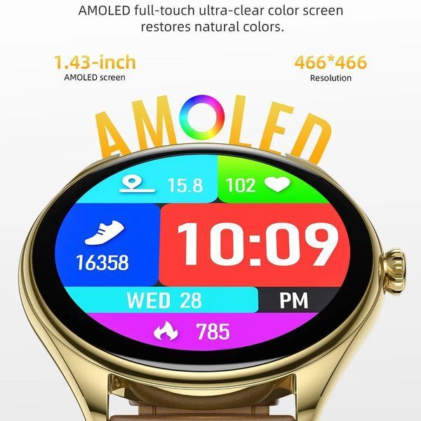 Смарт-часы HOCO Y22 AMOLED 36mm. 200 mAh. IP67 Black 6942007628983 фото