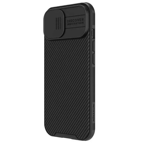 Карбоновая накладка Nillkin CamShield Pro для Apple iPhone 15 (6.1") Black 777-08127 фото