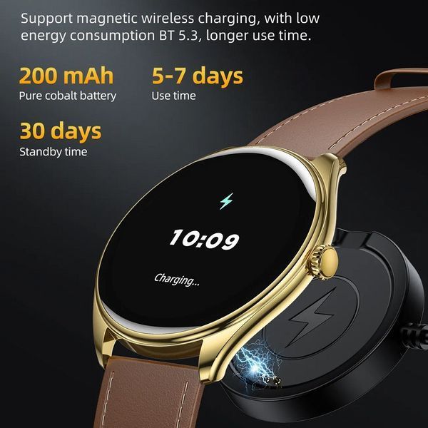Смарт-часы HOCO Y22 AMOLED 36mm. 200 mAh. IP67 Black 6942007628983 фото