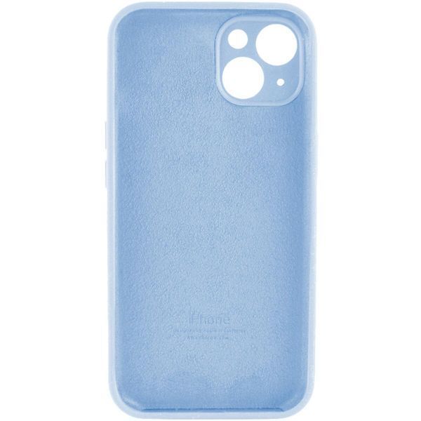 Силіконовий чохол з закритою камерою для iPhone 14 Mist Blue 666-00809 фото