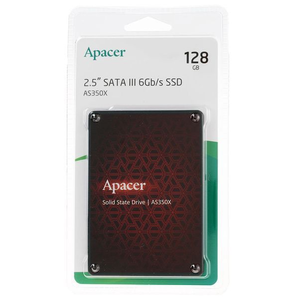Накопичувач SSD Apacer AS350X 128GB 2.5" 7mm SATAIII 3D NAND AP128GAS350XR-1 фото