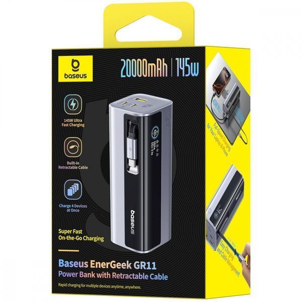 Power Bank Baseus EnerGeek 145W 20000mAh Silver E0027B02 фото