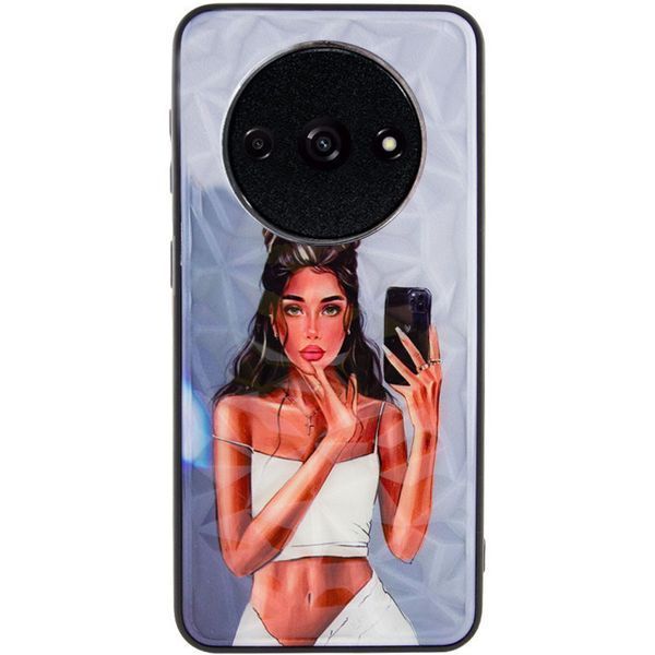 TPU+PC чохол Prisma Ladies для Xiaomi Redmi A3 Black in White 777-07445 фото