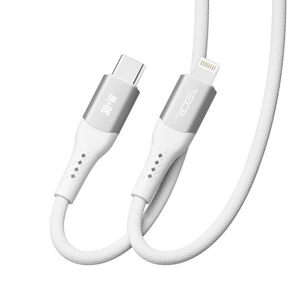 Кабель Ridea RC-US42 UltraStrong Type-C to Lightning 30W 1.2m Белый 209-00307 фото