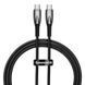 Кабель Baseus Glimmer Series Fast Charging Data Cable Type-C to Type-C 100W 1m Black CADH000701 фото 1