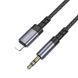 Аудиокабель BOROFONE BL24 iP to 3.5mm male, nylon braid, 1m, Metal Grey 6941991118975 фото 7