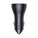 Автомобільний зарядний пристрій Baseus Golden Contactor Pro Triple Fast Charger Car Charger 65W U+C+C Dark Gray 656-00548 фото 2