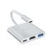 USB-хаб HOCO HB14 Easy use Type-C adapter(Type-C to USB3.0+HDMI+PD) Silver 6931474725790 фото 1