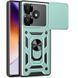 Ударостійкий чохол Camshield Serge Ring для Xiaomi Poco F6 Green 777-04339 фото