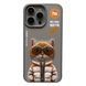 Чохол TPU+PC Nimmy 3D with Metal Buttons для iPhone 15 Cat Grey 656-02528 фото 1