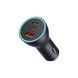 Автомобільний зарядний пристрій Baseus Golden Contactor Pro Triple Fast Charger Car Charger 65W U+C+C Dark Gray 656-00548 фото 1