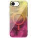 Чехол TPU Shiny Mountain (MagFit) для Apple iPhone 16e\17e (6.1") Yellow / Pink 555-02864 фото 1