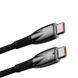 Кабель Baseus Glimmer Series Fast Charging Data Cable Type-C to Type-C 100W 1m Black CADH000701 фото 5