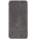 Кожаный чехол-книжка GETMAN Cubic для Samsung Galaxy M35 5G Серый 555-01665 фото 1