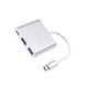 USB-хаб HOCO HB14 Easy use Type-C adapter(Type-C to USB3.0+HDMI+PD) Silver 6931474725790 фото 3