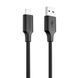Кабель Proove Striped Silicone USB to Lightning (1m) Black CCSS00001101 фото 1